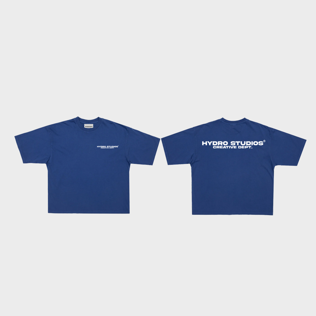 HYDRO Creative Dept* Basic Oversized Tee - Cobalt Blue