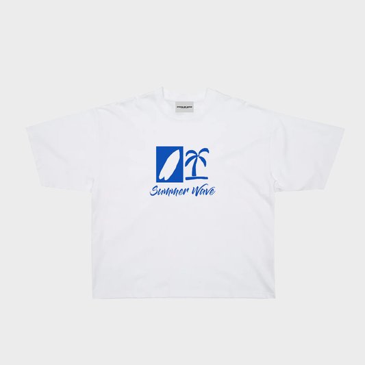 Summer Wave Classic Tee - White
