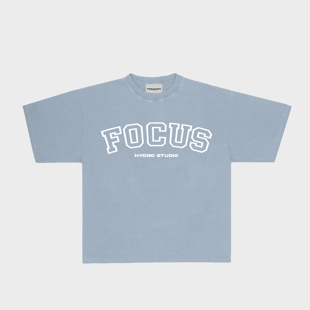 Focus Oversized Tee (Shady Blue)