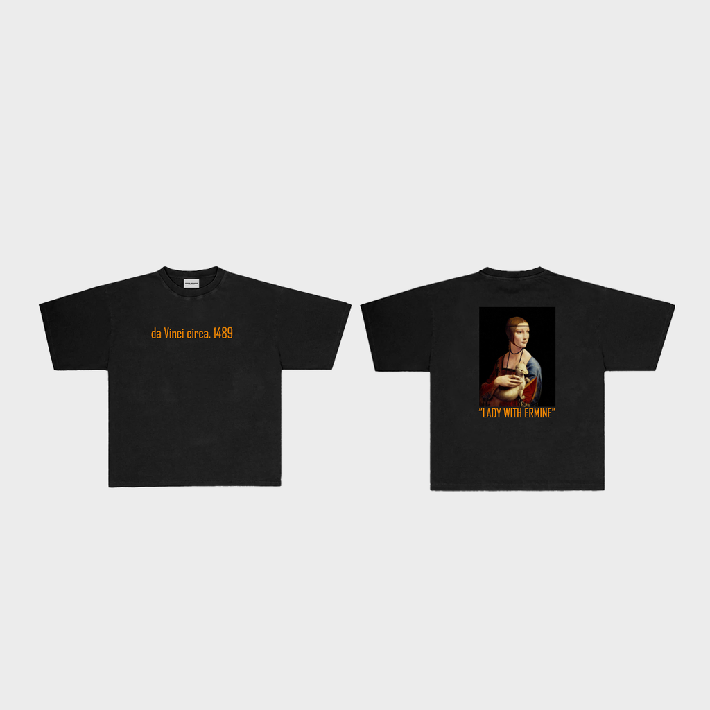Da Vinci Oversized Tee (Black)