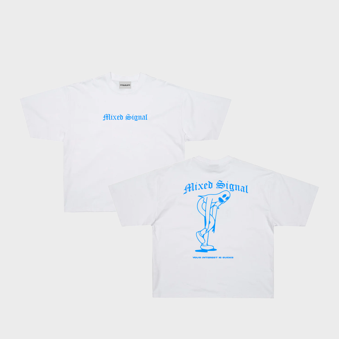 Mixed Signal Basic Oversized Tee (White)