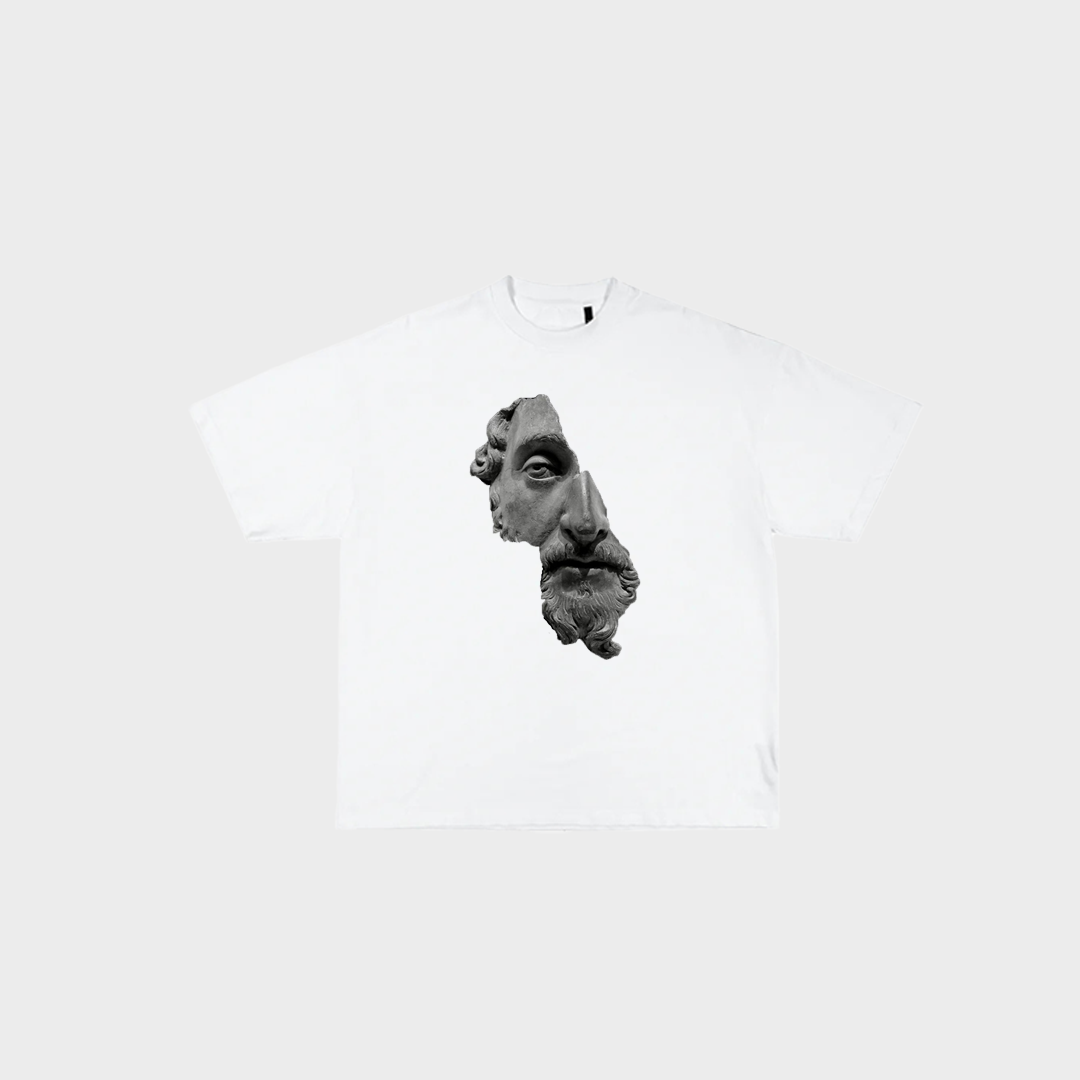 Marcus Stoic Boxy Crop Tee (White)