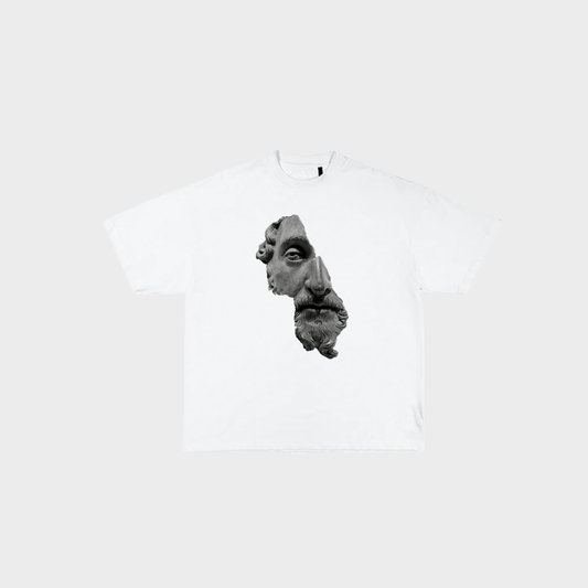Marcus Stoic Boxy Crop Tee (White)