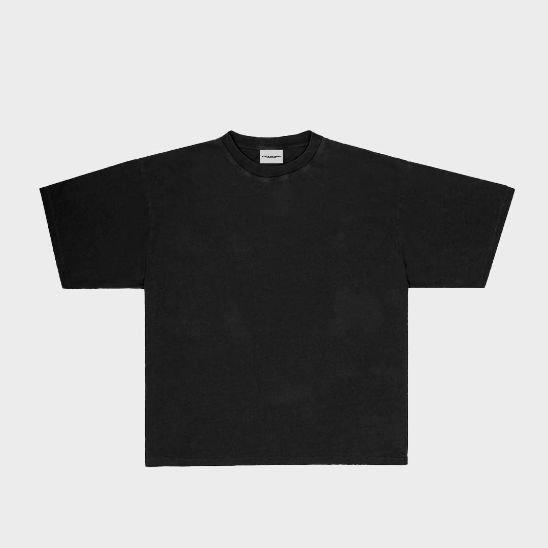 Plain Oversized Tee (Black)