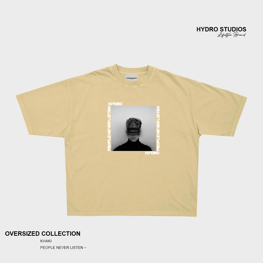 Human Basic Oversized Tee (Khaki)
