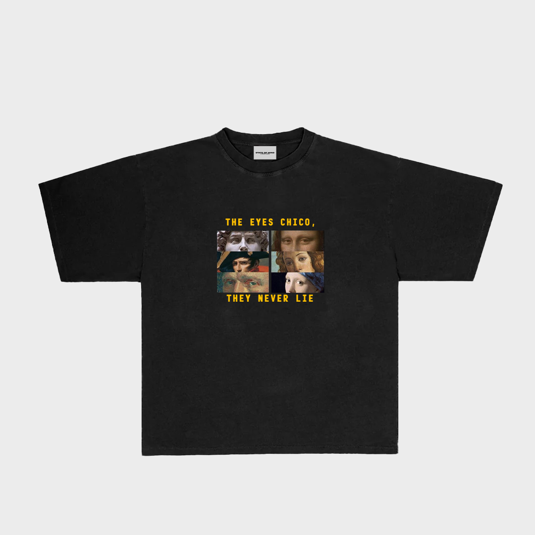 The Eyes Chico Basic Oversized Tee (Black)
