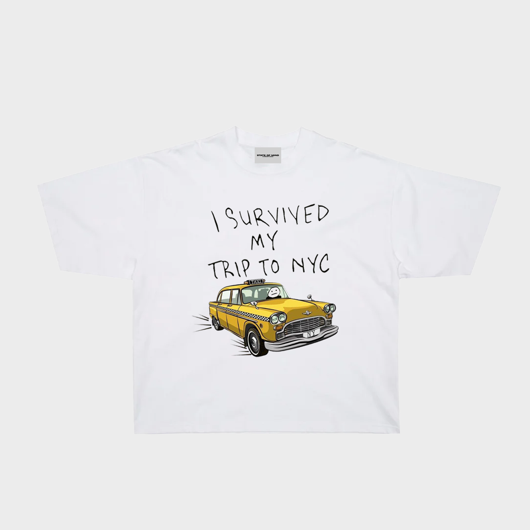 Spiderman I Survived My Trip To NYC Oversized Tee
