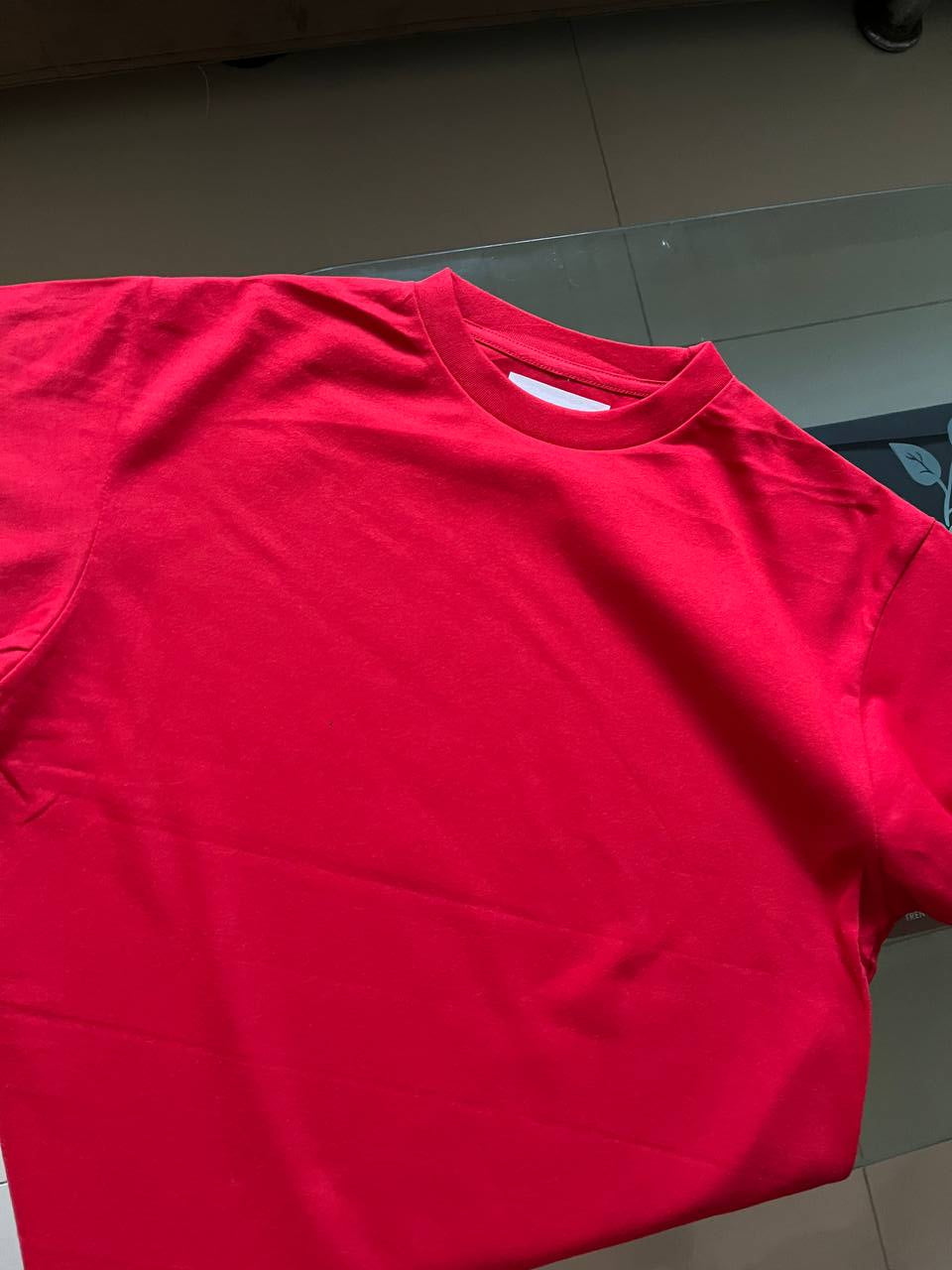 Walk By The Spirit Boxy Cropped Tee (Red)